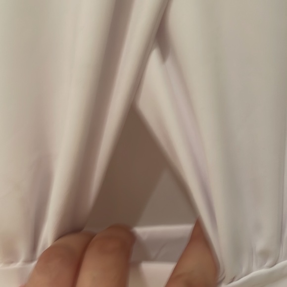 White party wedding vegas sheer mesh long sleeve dress with keyhole large by j - Picture 2 of 8